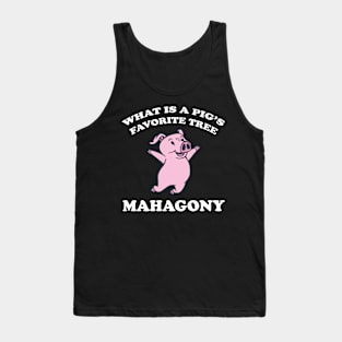 Mahogany Pig Gift Presents Tank Top